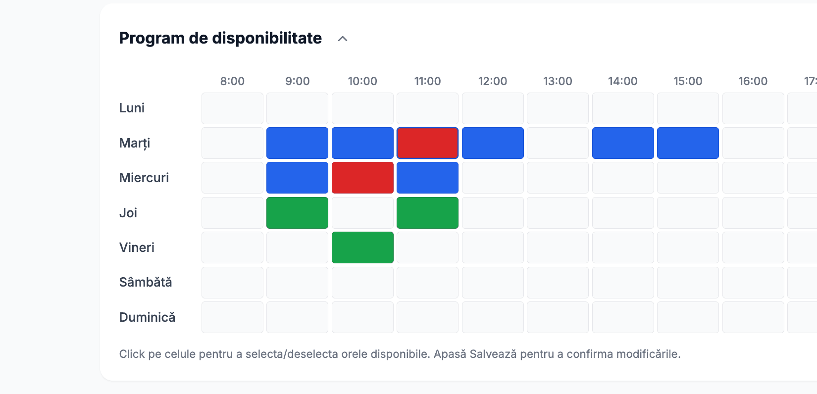 Calendar inteligent